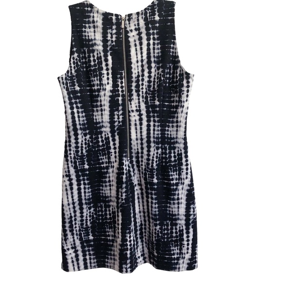 MICHAEL Michael Kors Navy Tie Dye Sleeveless Sheath Dress L EPC - Picture 2 of 7